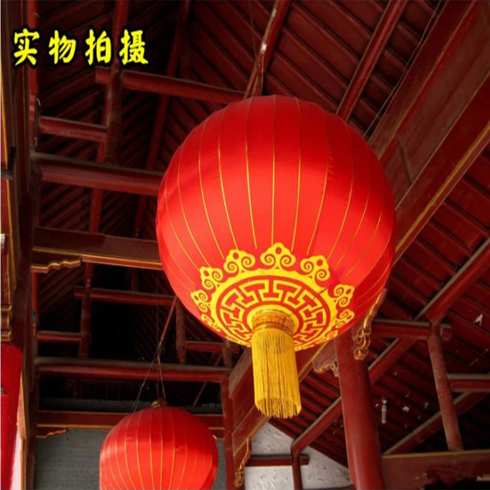 1 шт. китайский новогодний фонарь год Chinatown, Красные праздничные фонари балкон открытый водонепроницаемый Свадебный на заказ шелк