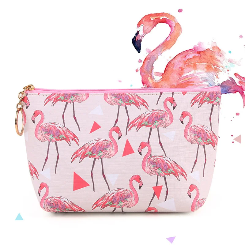 

Cute Cartoon Flamingo Cosmetic Bag Women Travel Make Up Case Zipper Makeup Organizer Storage Pouch Toiletry Wash Beauty Kit Boxs