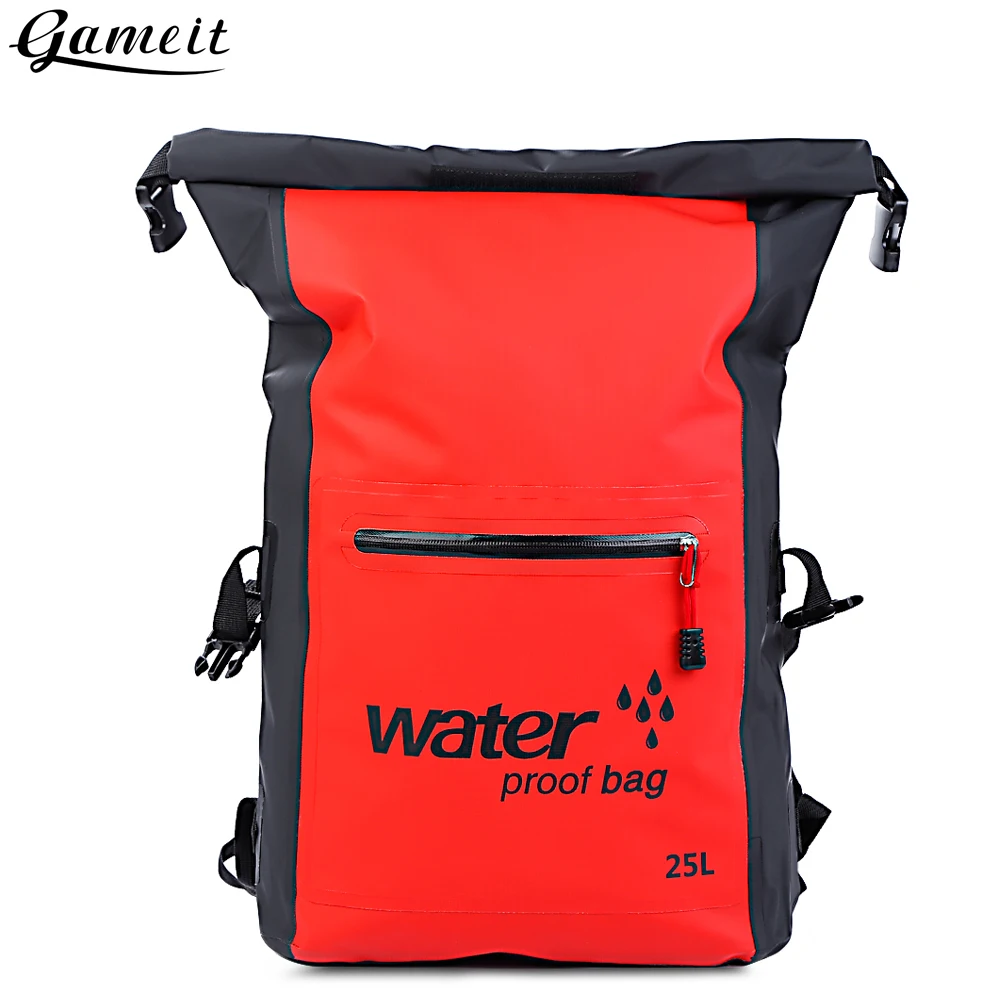 Gameit 25L Outdoor Waterproof Dry Bag Rafting Backpack Sack Storage Bag Rafting Sports Kayaking