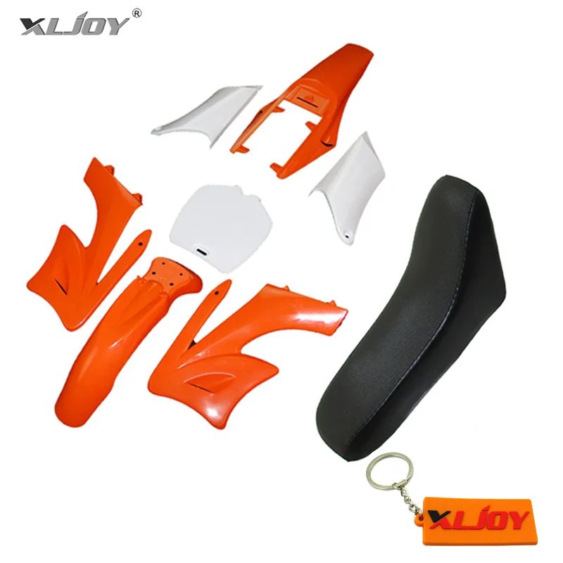 Motorcycle Accessories Motorcycle Fairing XLJOY Plastic Fender Fairing Kits 7 Pieces + Foam Seat For Chinese 2 Stroke 47cc 49cc Apollo Orion Mini Dirt Bike Kids Minimoto