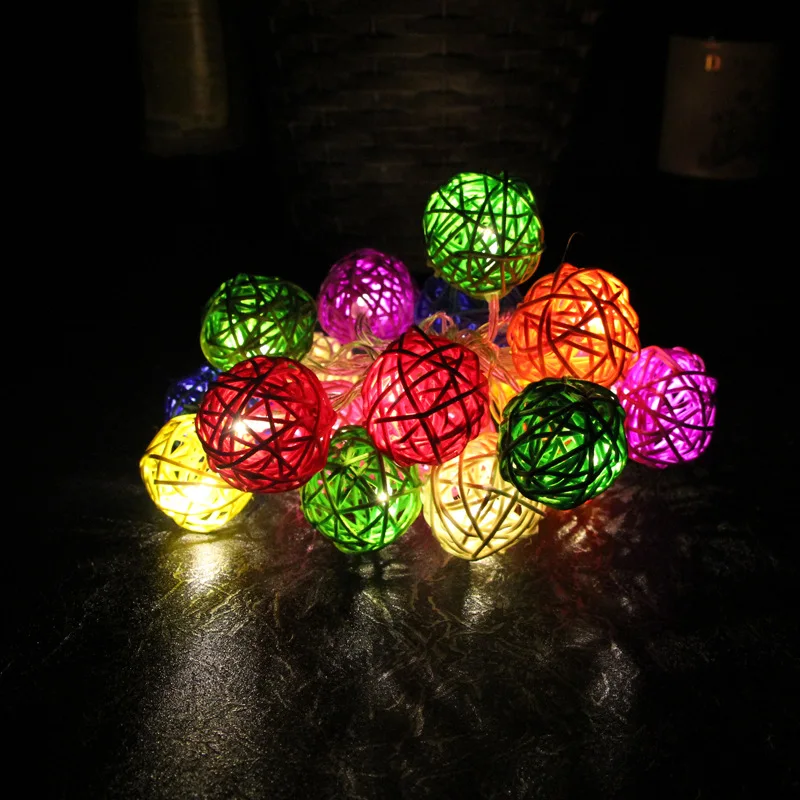 Chirstmas Праздничное освещение LED Новинка полый шар Фея огни строки Свадьба Garden Party