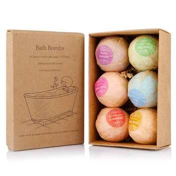 

6pcs/set Deep Sea Salt Bath Bombs Bath Balls Rich Foam Fragrance Moisturizing Bubble Tub Bath Spa Salt for Body Relaxation