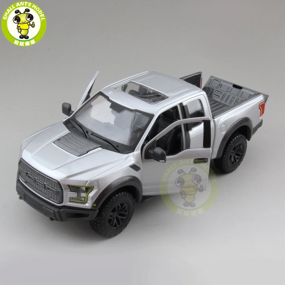 1/24 Ford F150 F 150 Raptor грузовики пикап литой металлический автомобиль модель игрушки для детей мальчик девочка подарок коллекция Maisto серебро