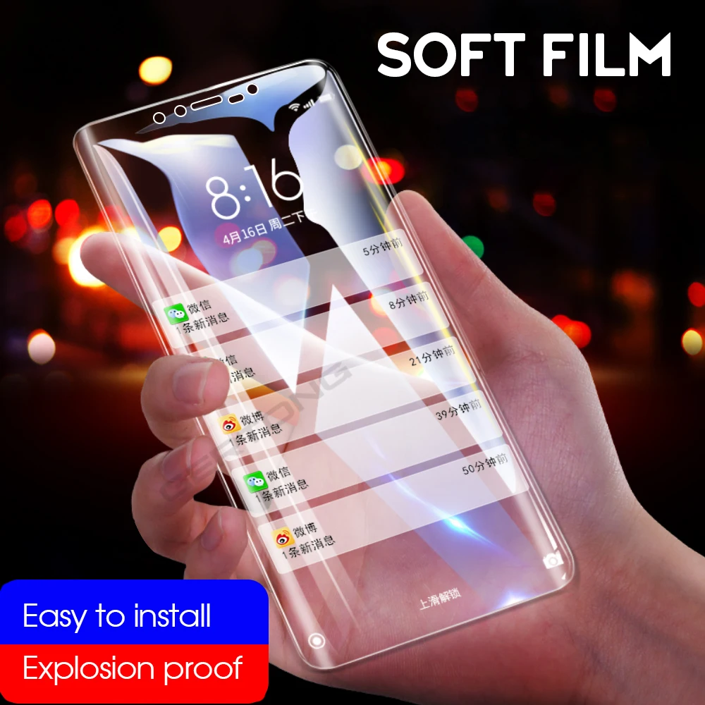 9D защитная пленка на весь экран для Huawei Honor 10 Mate 20 Pro Lite мягкая Гидрогелевая