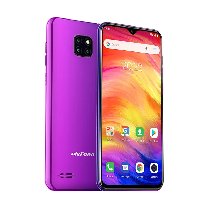 Смартфон Ulefone Note 7, 6,1 дюймов, 19:9, капля воды, Android 8,1, 1 Гб+ 16 ГБ, четырехъядерный, 3500 мАч, разблокировка лица, 3 камеры заднего вида, мобильный телефон - Цвет: Purple