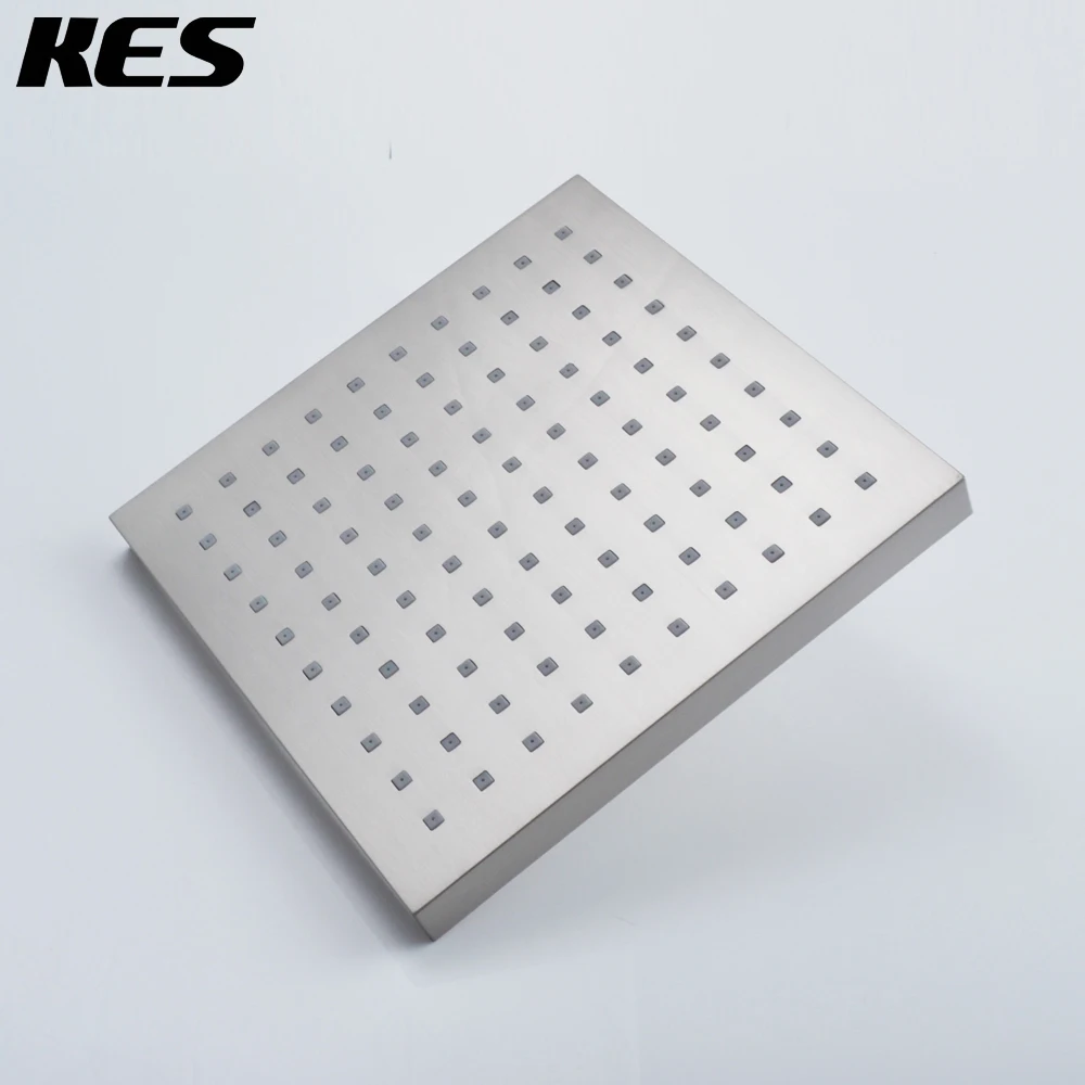 Koop KES J311 2 Extra Grote Rain Fall Douchekop Vaste Mount Moderne Vierkante, gepolijst Chroom Geborsteld Nikkel