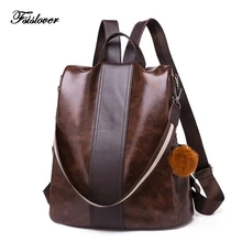 Vintage Women Backpack School Bags for Teenage Girls Shoulder Bag Female Oil Wax Leather Backpacks Mochilas Mujer 2019 Bagpack Vintage Women Backpack School Bags for Teenage Girls Shoulder Bag Female Oil Wax Leather Backpacks Mochilas Mujer 2019 Bagpack