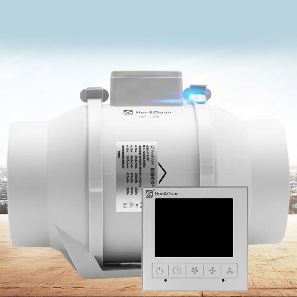 6''Timer Extractor встроенный воздуховод с Smart проводной переключатель для