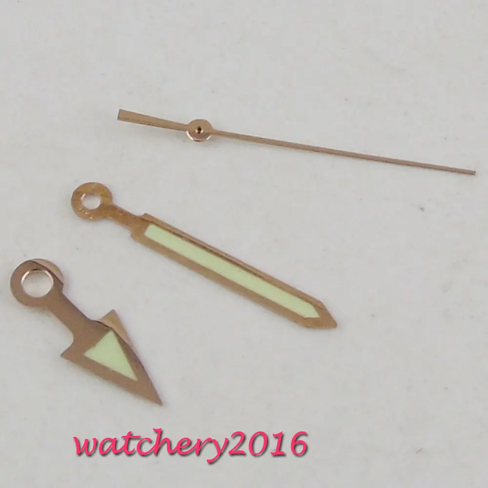 

High Quality Rose Golden Luminous Watch Hands fit Miyota 82 series movement