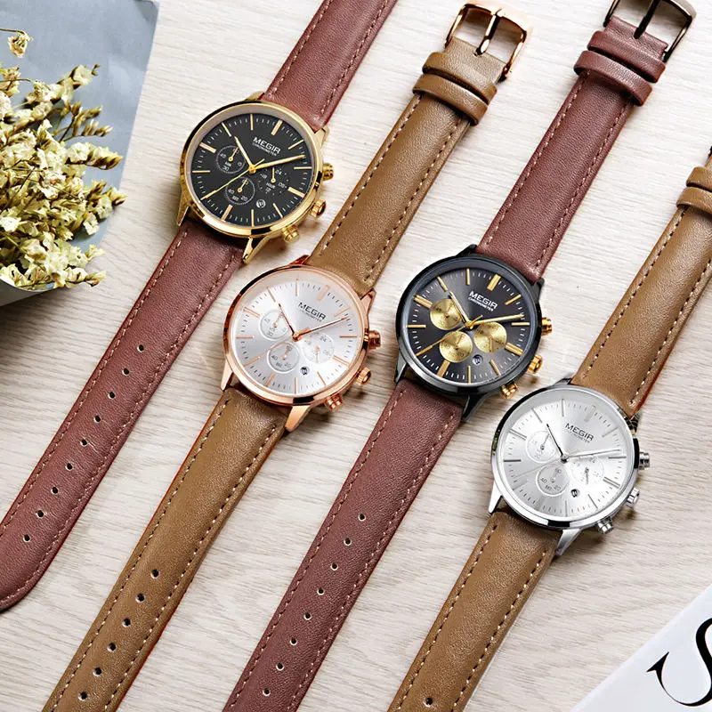 MEGIR Luxury Quartz Women Watches Brand Fashion Sport Ladies Lovers Watch Clock Relogio Feminino for Female Wristwatches 2011