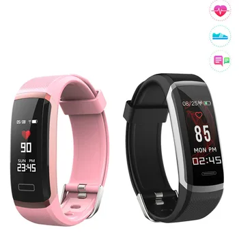 

Smart Band 0.96" Color Screen GT101 Waterproof 24 hours Heart Rate Monitor Fitness Tracker Bluetooth Smart Watch for Sport