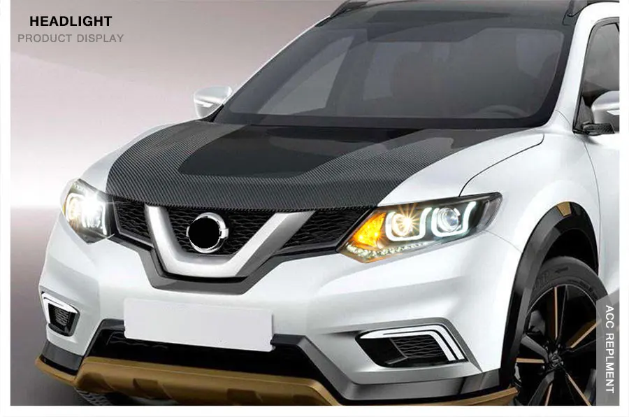 2 шт. светодиодный фары для Nissan X-Trail- светодиодный автомобильный фонарь ангельские глазки ксенон HID комплект Противотуманные фары светодиодный дневные ходовые огни