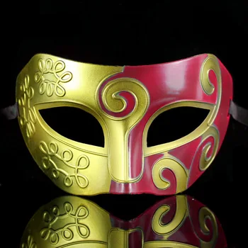 

Half Face Painting, Prince Baron, Party Mask, Antique Masks, Ancient Greek Rome Fighter Mask Party Toys Movie Theme Props Supply
