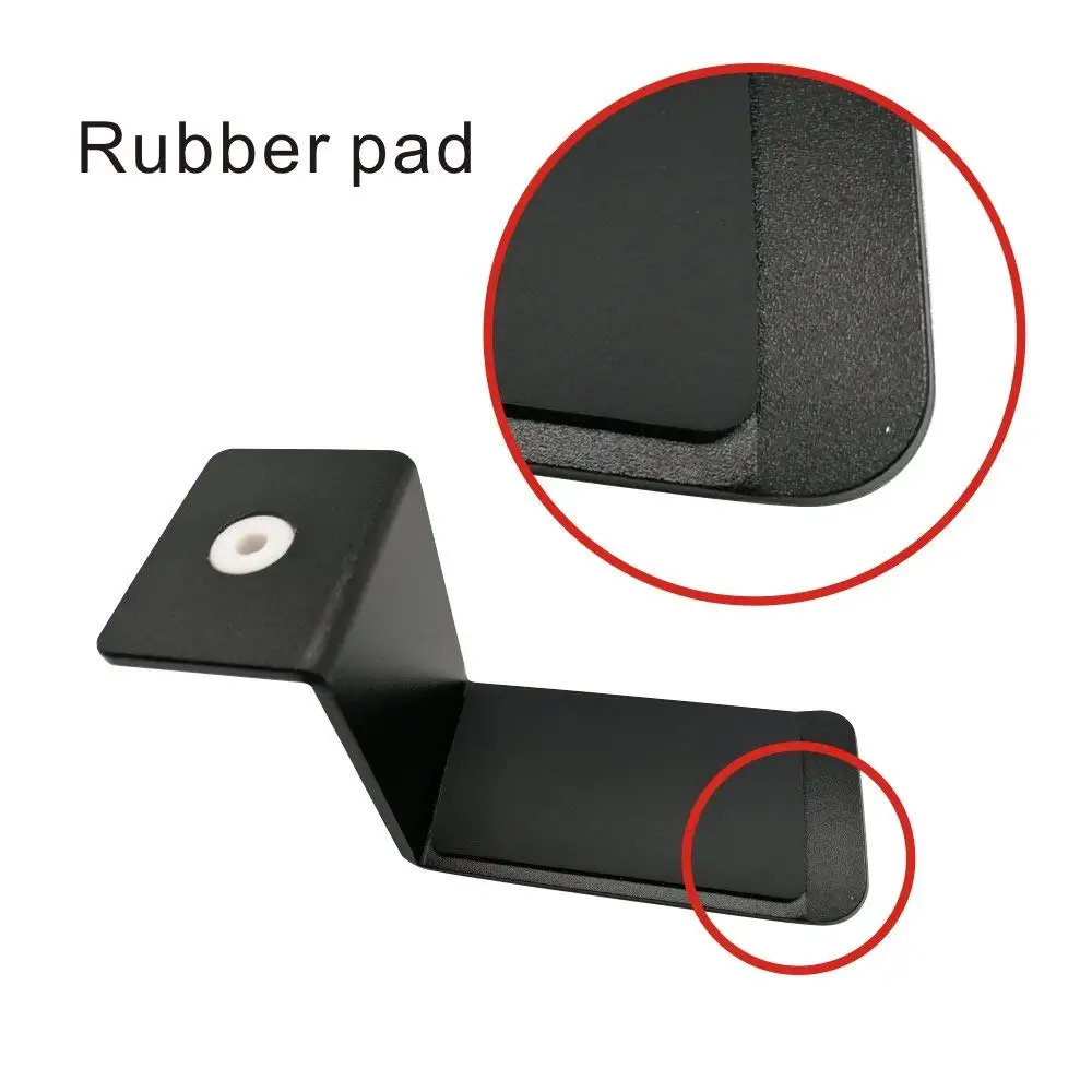 Under Desk Headphone Headset Mount Hanger Hook Holder XINME BLACK 360ROTATE 