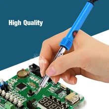 Горячая оловянный паяльник 60 Вт 220 В сварочный паяльник набор наконечников электронный инструмент для ремонта