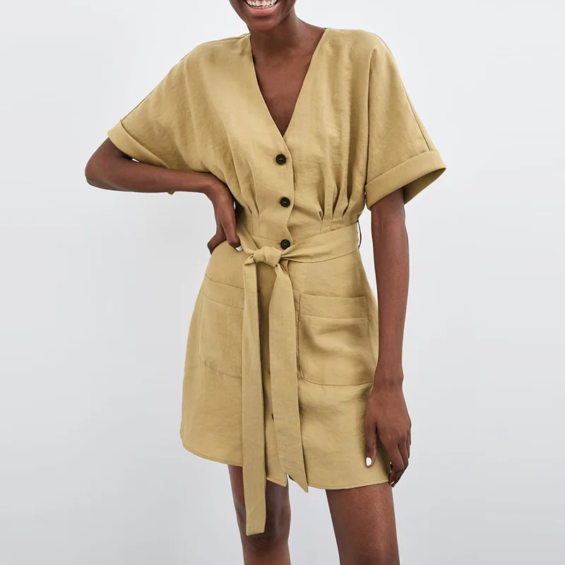 Женское винтажное мини платье Heydress повседневное ТРАПЕЦИЕВИДНОЕ ПЛАТЬЕ с