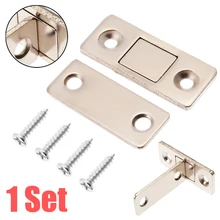 Сильная Магнитная защелка для двери, ультра тонкая для стеклянной двери, мебели, шкафа, шкафа, дома, отеля, с 4 винтами