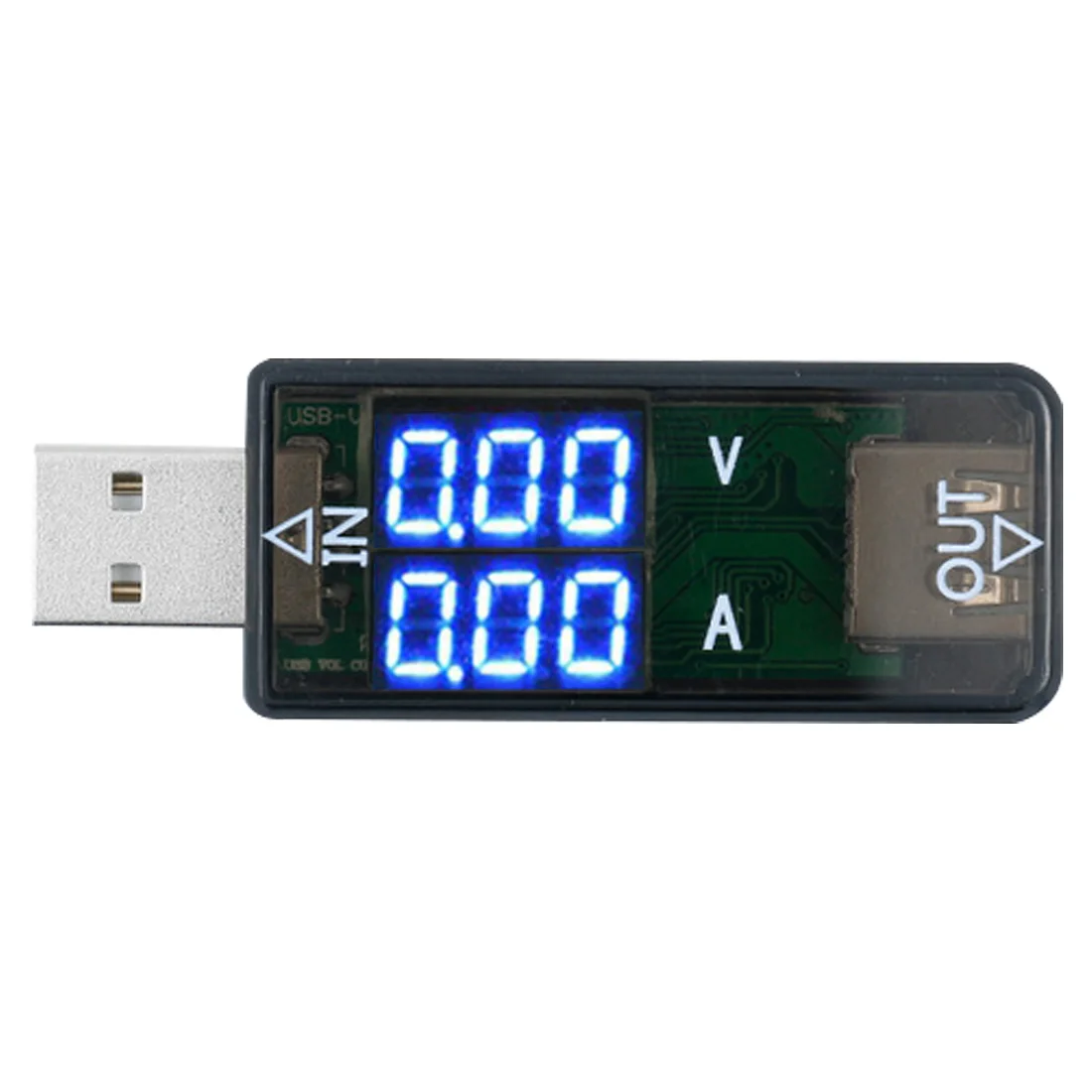 Мини USB зарядное устройство Доктор Вольтметр Амперметр 1 шт. DC3.2-10V 0-3A Амперметр светодио дный LED двойной дисплей Напряжение Амперметр