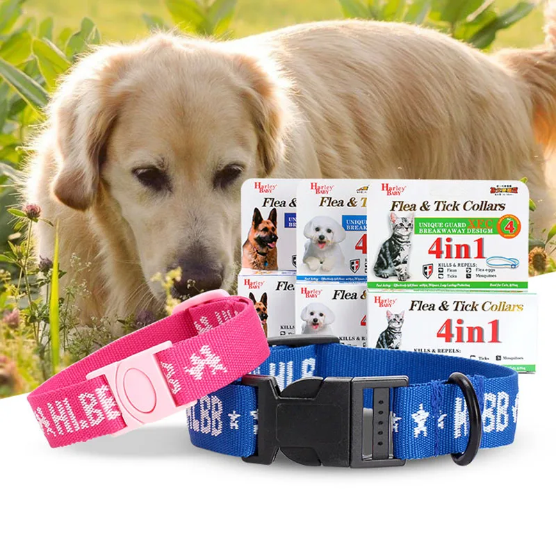 Flea and Tick Collar for Pets Dogs Cats Natural 4 Month Protection