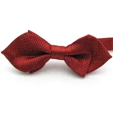 Регулируемый галстук-бабочка, модный Детский галстук с острым носком, галстук-бабочка, острый галстук-бабочка, красный горошек, синий, черный, белый, 2 шт./партия