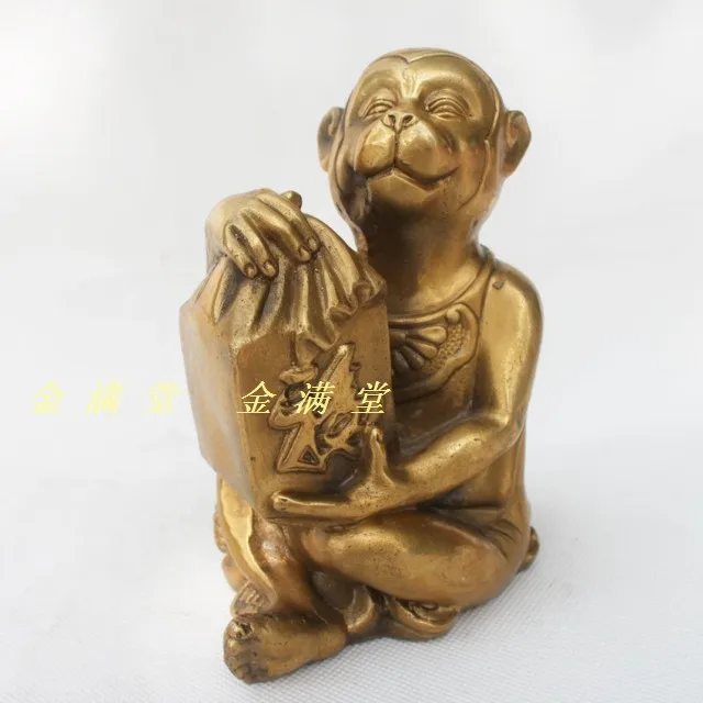 

Bronze copper home decoration crafts decoration copper monkey lucky supplies Factory Copper Feng Shui crafts