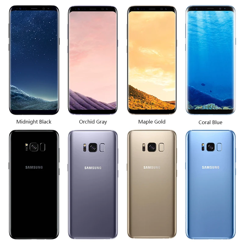 Разблокированный samsung Galaxy S8 Plus, 4 Гб ОЗУ, 64 Гб ПЗУ, 6,2 дюймов, четыре ядра, 4G LTE, 3500 мАч, мобильный телефон, смартфон с отпечатком пальца