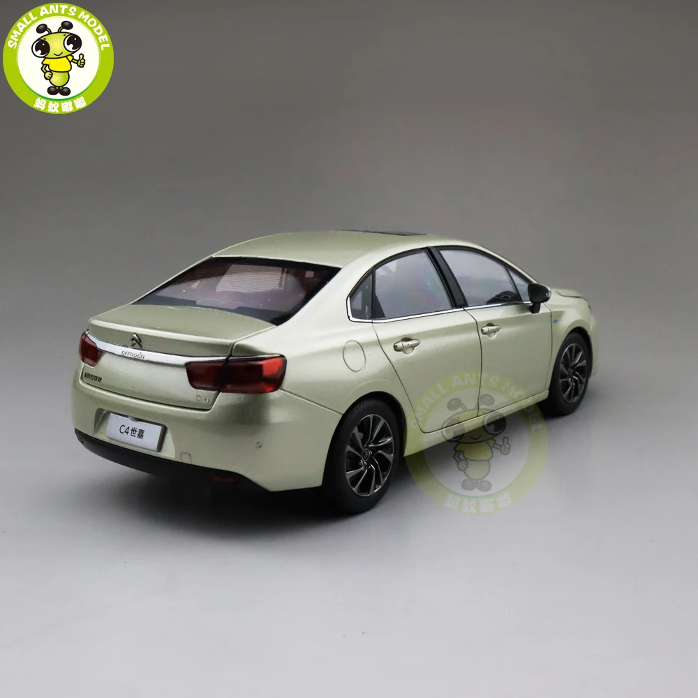 1/18 Citroen C4 C4L литая модель автомобиля игрушки детские подарки для мальчиков девочек золото