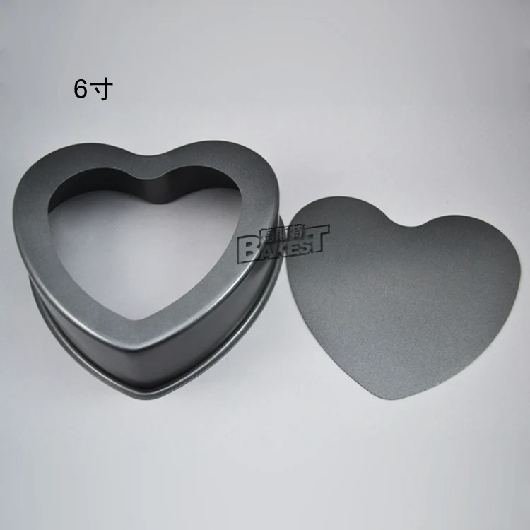 

BAKEST Live Bottom Aluminium Alloy Heart Shape Cake Baking Mold Non-Stick Removable Bottom Cake Tools