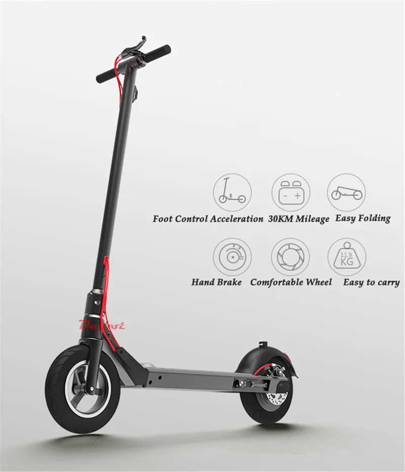 Daibot Folding Kick Scooter Two Wheel Electric Scooters Foot Control Acceleration Samsung Cell Battery Electric Scooters Adults (6)