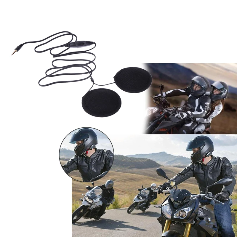 

3.5mm jack Motorbike Motorcycle Helmet Speakers Volume Control Helmet Headset for MP3 MP4 GPS Cellphone Mobilephone