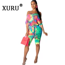 XURU new women's sexy color word shoulder jumpsuit fashion bat sleeves tie piece pants XURU new women's sexy color word shoulder jumpsuit fashion bat sleeves tie piece pants