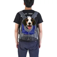 

Breathable Pet Dog Carrier Backpack Adjustable Strap Front Net Double Sling Shoulder Handle Bags For Dog Cats Travel Outdoor Use