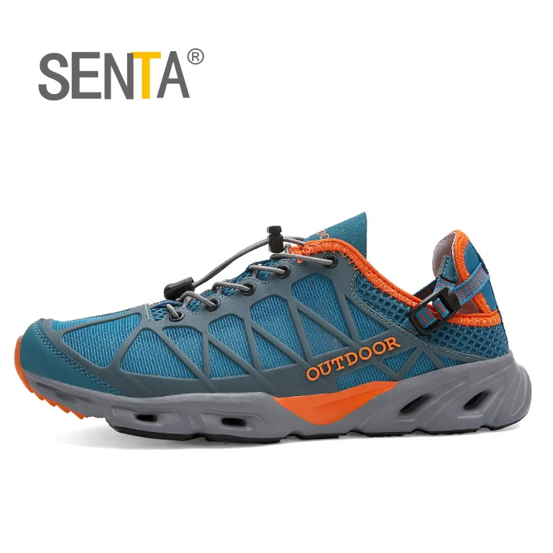 baratas SENTA 2018 Verão Sandálias Das Mulheres Dos Homens de Secagem Rápida Sapatos de Caminhada Luz Ultra Praia Sapatos para Esportes Ao Ar Livre Tênis De Água Do Aqua