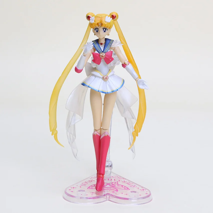 15 см японского аниме Sailor Moon Mercury Mars Venus saturn jupiter Mizuno Ami Рей Хино Минако Айно ПВХ фигурка игрушка - Цвет: super sailor moon