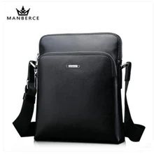 Hot Men’s Messenger Bag MANBERCE Brand Handbag Men Shoulder Bag Cowhide Crossbody Bag Business Casual Briefcase Free Shipping
