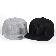 Новинка, бейсбольная кепка с вышитым флагом, мужская бейсбольная кепка с 3D Черно-белая бейсболка в стиле хип-хоп