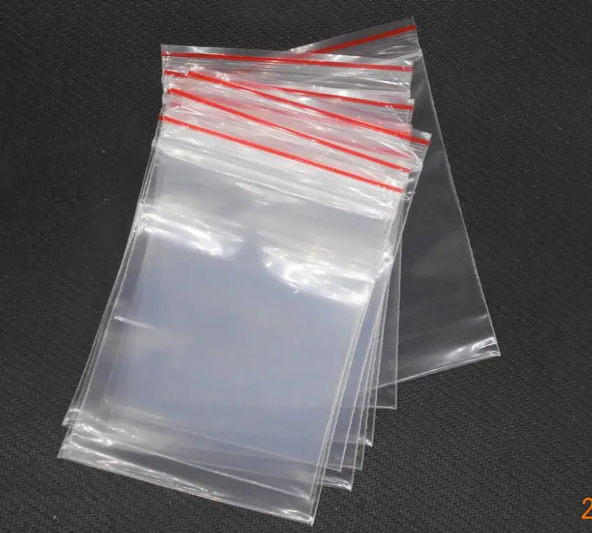 100pcs/lot 6*4cm Clear Resealable White Mini Zip Lock Plastic Bags