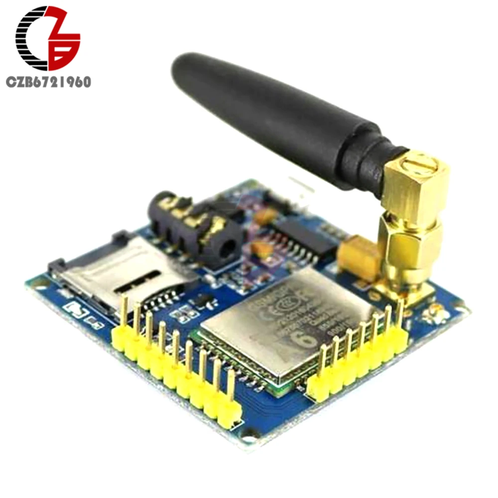 

A6 GPRS GSM Pro Serial Module Dual Band Wireless Developemnt Board TTL RS232 UART with Antenna SIM Card Holder Replace SIM900