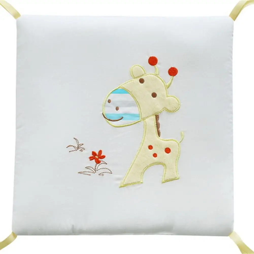 

6Pcs 100%Cotton Baby Crib Bumpers Bedding Giraffe Pattern Safety Baby Fence Bed Sheets Thickening Babies Bumper