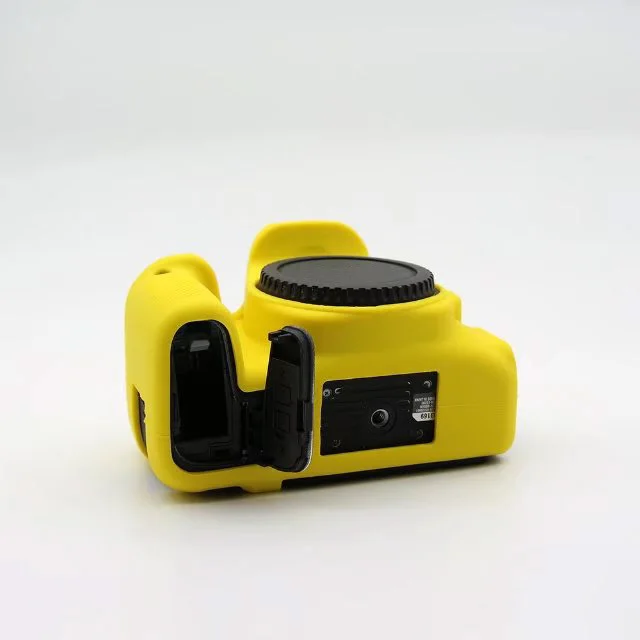 Soft Silicone DSLR Camera Bag Protective Body Cover For Canon EOS 77D Camera Rubber Cover Battery Openning-11