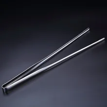 Professional 30 см нержавеющая сталь Прямой Услуги украшения и гарнир пинцет