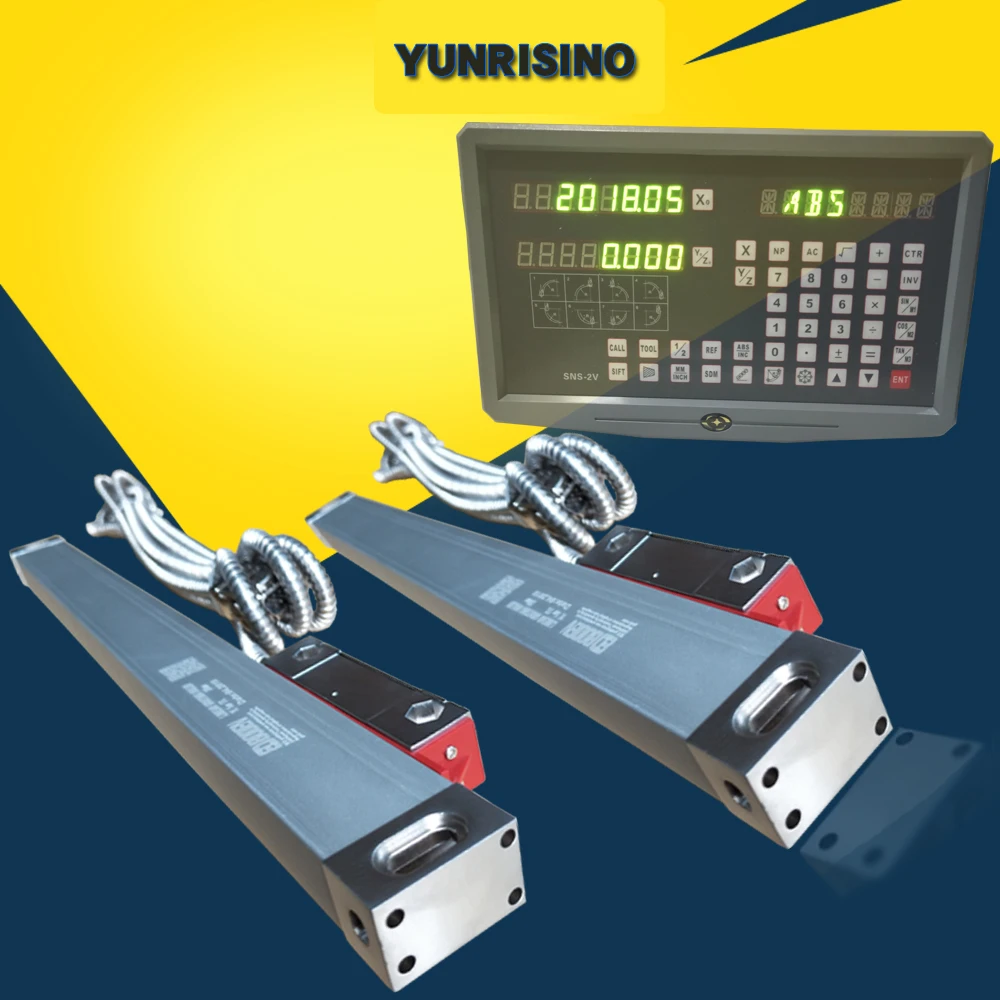 

Milling machine lathe wire cutting machine digital display optical ruler grating ruler two axle three axle DRO suit Free freight