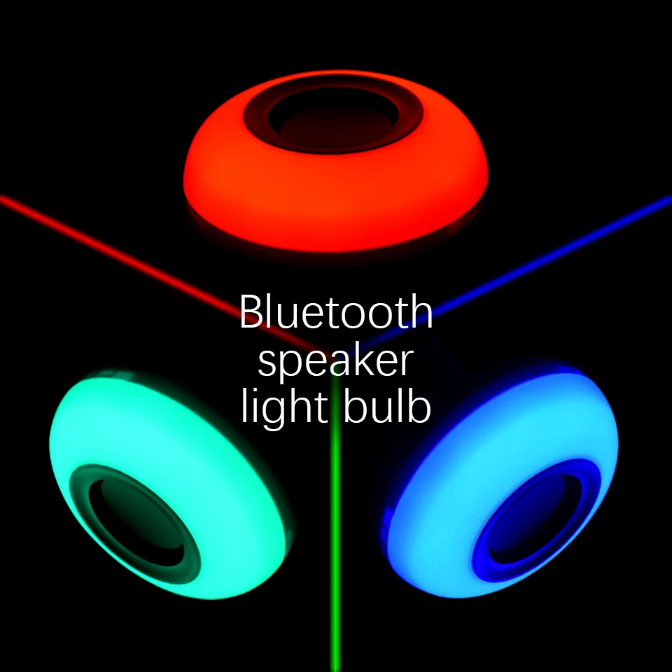 E27 Smart RGB RGBW Беспроводной Bluetooth Динамик музыка играет затемнения Светодиодная лампа с 24 клавиши Дистанционное управление