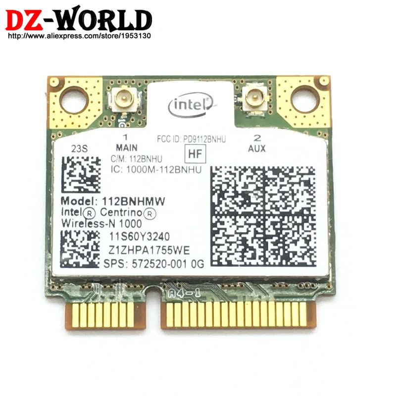 For Intel Wireless-N 1000 112BNHMW HF Mini PCI-E Wireless WLAN Card ...