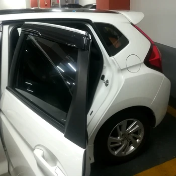 

Fit For Honda Jazz Fit 2014 2015 2016 2017 2018 4PCS/SET Window Visor Vent Shades Sun Rain Deflector Guard Auto Accessories