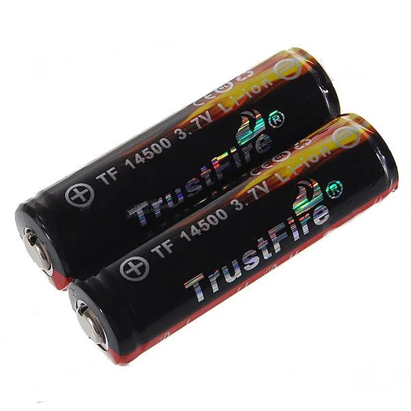 GTK 3,7 V 900 mah литий-ионные 14500 аккумуляторные батареи aa 14500 защищенная батарея/Trust Fire защищенная 14500 bateria