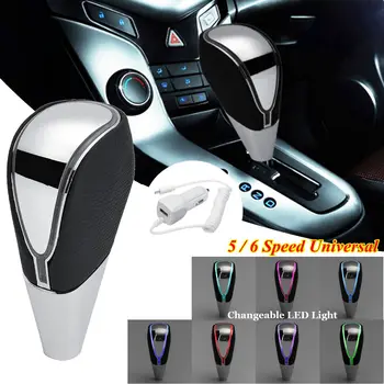 

Universal Car MT AT Gear Shift Knob Changeable Multi-Color LED Shifter Lever Gear Stick Touch Activated 5 Speed 6 Speed