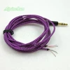 Aipinchun 3.5mm 3-Pole Jack DIY Earphone Cable Headphone Repair Replacement Wire Cord Purple Color ► Photo 3/6