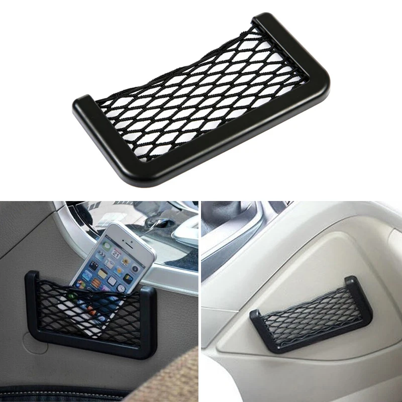 1x Сетчатая Сумка для хранения автомобильного телефона Ford Focus 2 1 Fiesta Mondeo 4 3 Transit Fusion