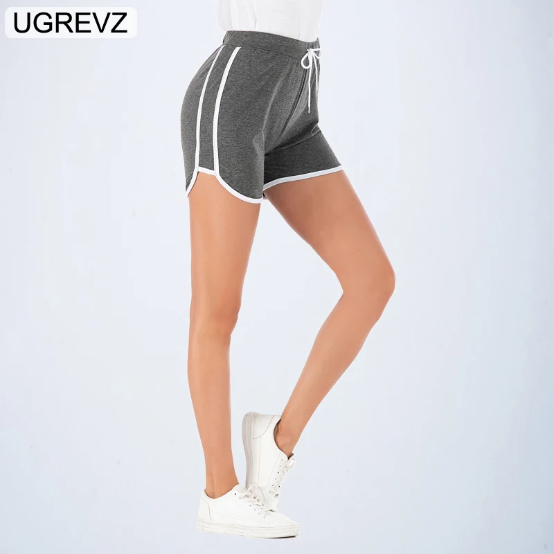 

2019 Summer Stretch Elastic Waist Women Fitness Shorts Plus Size Fashion Women Shorts Lined Female Short Pants Slim Sweat Shorts